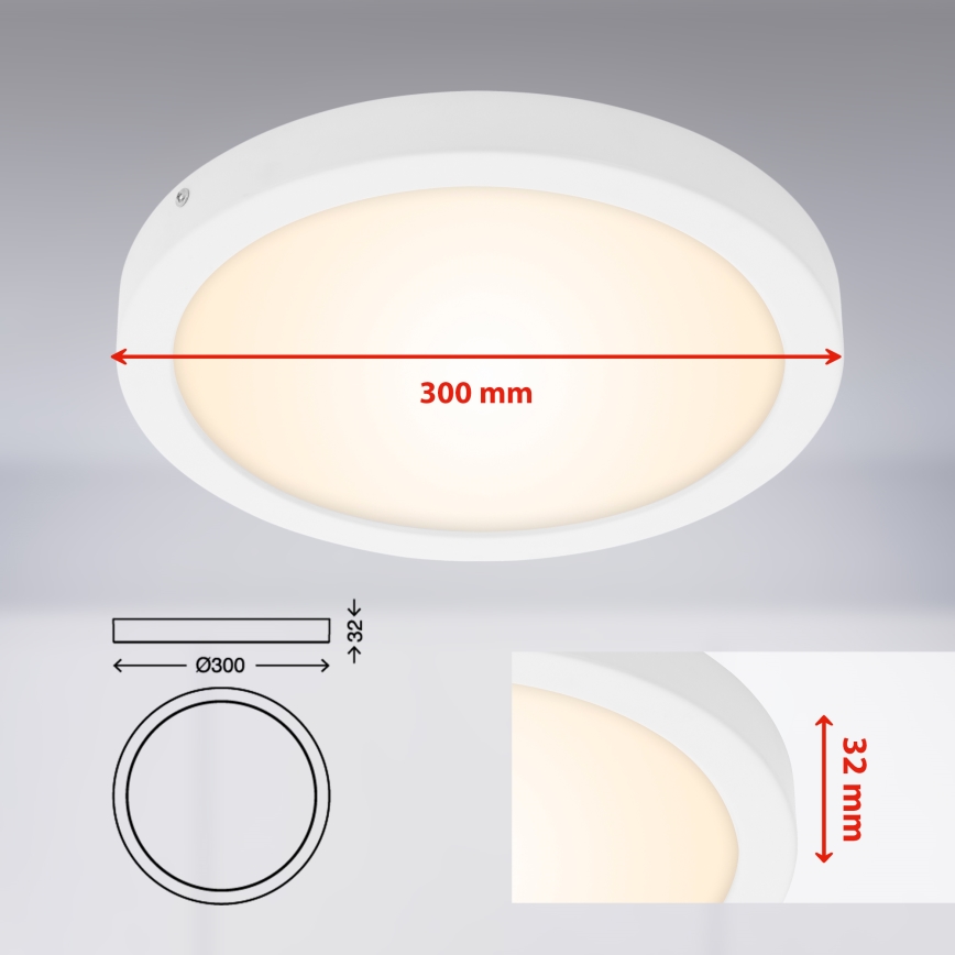 Briloner 7141-016 - LED taklampa FIRE LED/21W/230V