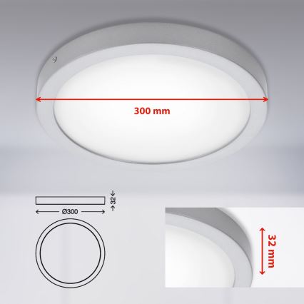 Briloner 7141-414 - LED taklampa FIRE LED/21W/230V 4000K
