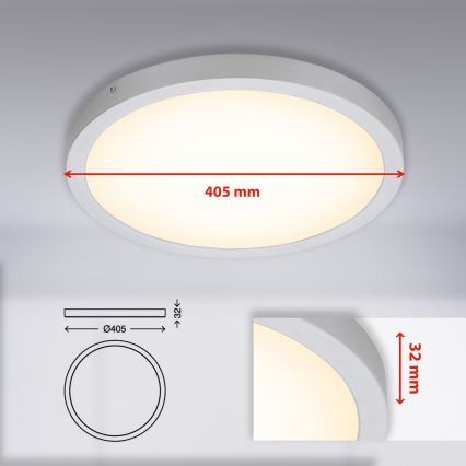 Briloner 7143-014 - LED taklampa FIRE LED/24,5W/230V 3000K