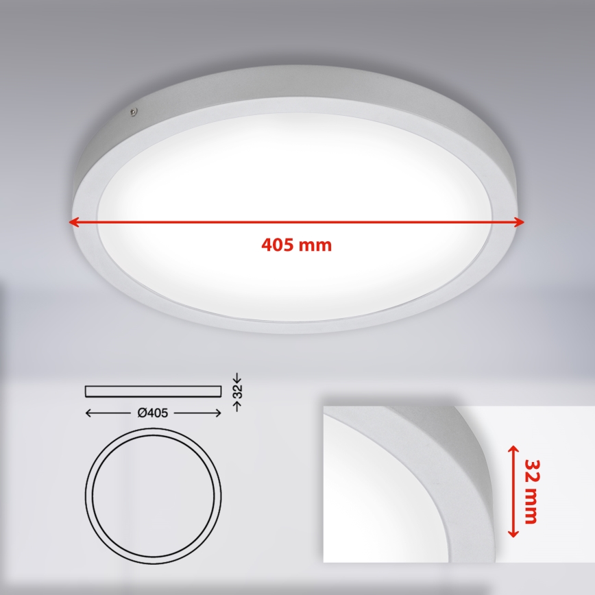 Briloner 7143-414 - LED taklampa FIRE LED/24,5W/230V 4000K