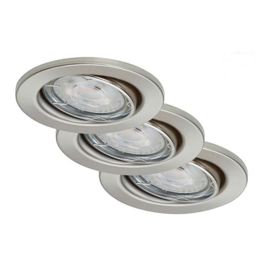 Briloner 7148-032 - UPPSÄTTNING 3xLED ljusreglerad badrumslampa  1xGU10/5W/230V IP23
