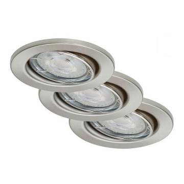 Briloner 7149-032 - UPPSÄTTNING 3xLED ljusreglerad badrumslampa  1xGU10/5W/230V IP23