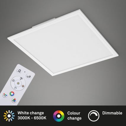 Briloner 7152-016 - LED RGB Ljusreglerad fäst panel COLOUR LED/24W/230V 3000-6500K + fjärrkontroll