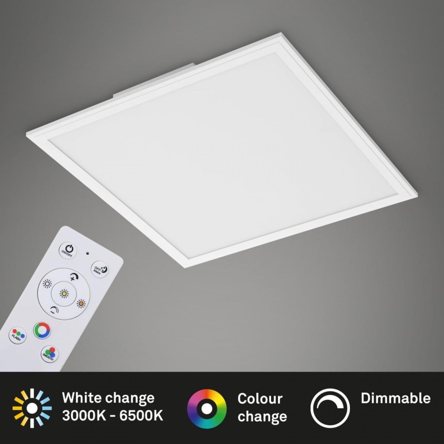 Briloner 7152-016 - LED RGB Ljusreglerad fäst panel COLOUR LED/24W/230V 3000-6500K + fjärrkontroll