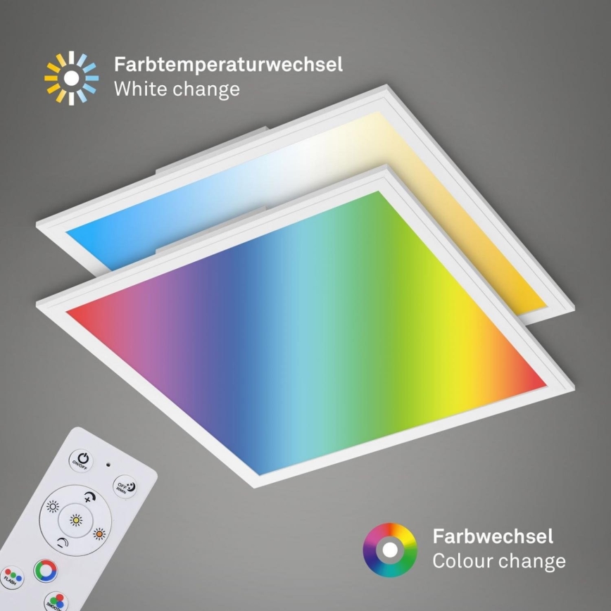 Briloner 7152-016 - LED RGB Ljusreglerad fäst panel COLOUR LED/24W/230V 3000-6500K + fjärrkontroll