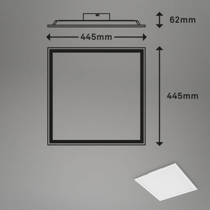 Briloner 7152-016 - LED RGB Ljusreglerad fäst panel COLOUR LED/24W/230V 3000-6500K + fjärrkontroll
