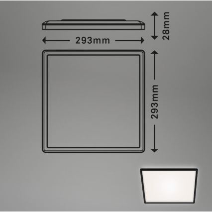Briloner 7156-415 - LED taklampa SLIM LED/18W/230V