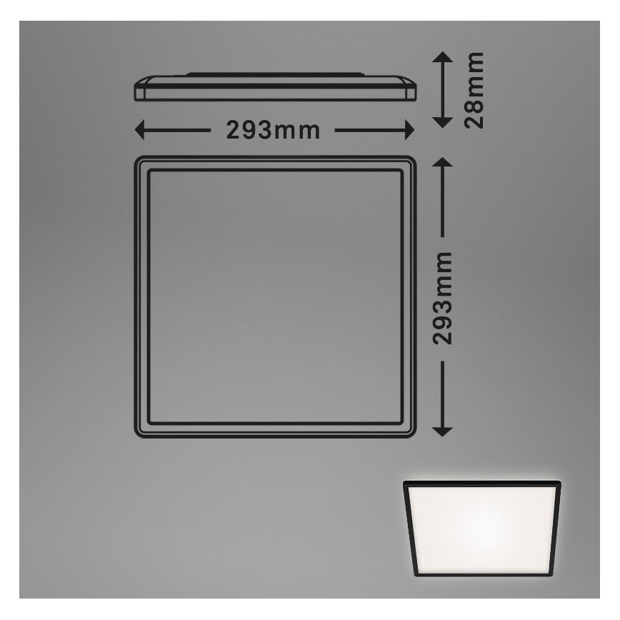 Briloner 7156-415 - LED taklampa SLIM LED/18W/230V