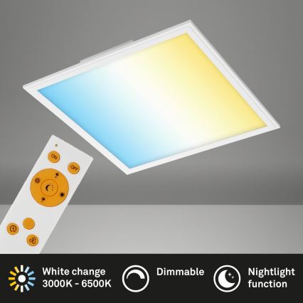 Briloner 7179-016 - LED dimbar taklampa PIATTO LED/24W/230V 3000-6500K + fjärrkontroll