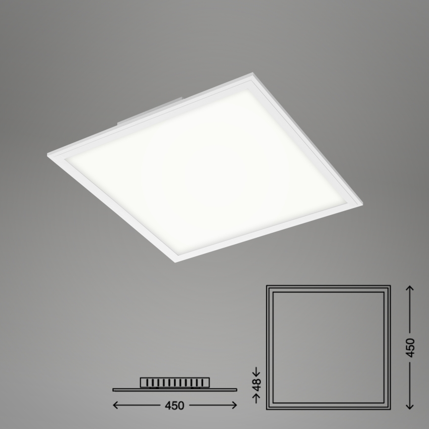 Briloner 7179-016 - LED dimbar taklampa PIATTO LED/24W/230V 3000-6500K + fjärrkontroll