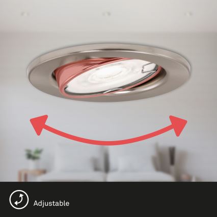 Briloner 7182-032 - UPPSÄTTNING 3xLED ljusreglerad badrumslampa  1xGU10/5W/230V IP23