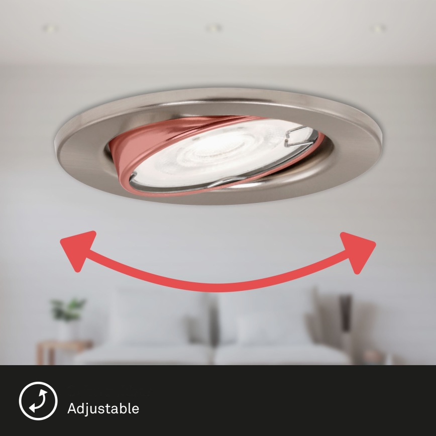 Briloner 7182-032 - UPPSÄTTNING 3xLED ljusreglerad badrumslampa  1xGU10/5W/230V IP23