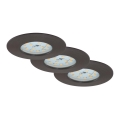Briloner 7204-031 - KIT 3x Infälld LED badrumsbelysning ATTACH LED/5W/230V IP44