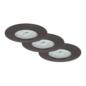 Briloner 7204-031 - KIT 3x Infälld LED badrumsbelysning ATTACH LED/5W/230V IP44
