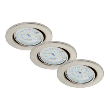 Briloner 7220-032 - PAKET 3x LED infälld Badrumbelysning FIT 1xGU10/5W/230V