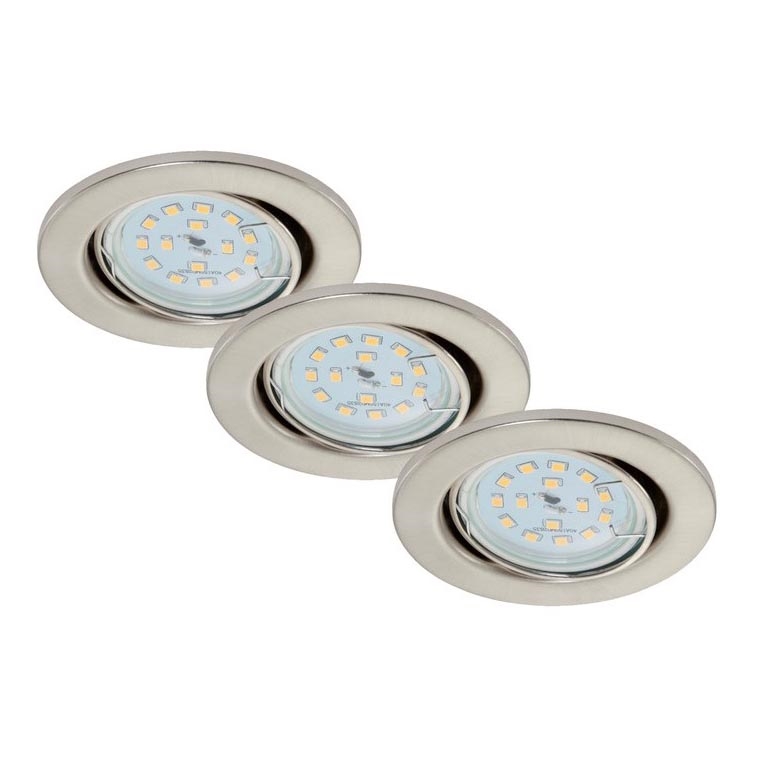 Briloner 7220-032 - PAKET 3x LED infälld Badrumbelysning FIT 1xGU10/5W/230V