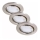 Briloner 7221-032 - KIT 3x LED hängande taklampa för badrum 1xGU10/3W/230V IP23 matt krom