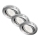 Briloner 7221-038 - KIT 3x LED hängande taklampa för badrum 1xGU10/3W/230V IP23 skinande krom