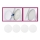 Briloner 7224-040 - KIT 4x Diffusor för inbyggda lampor diameter 69 mm