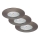 Briloner 7231-031- KIT 3x Infälld dimbar LED badrumsbelysning LED/5,5W/230V IP44
