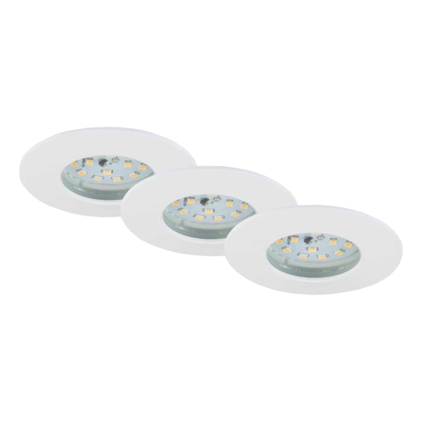 Briloner 7231-036 - KIT 3x Infälld dimbar LED badrumsbelysning LED/5,5W/230V IP44