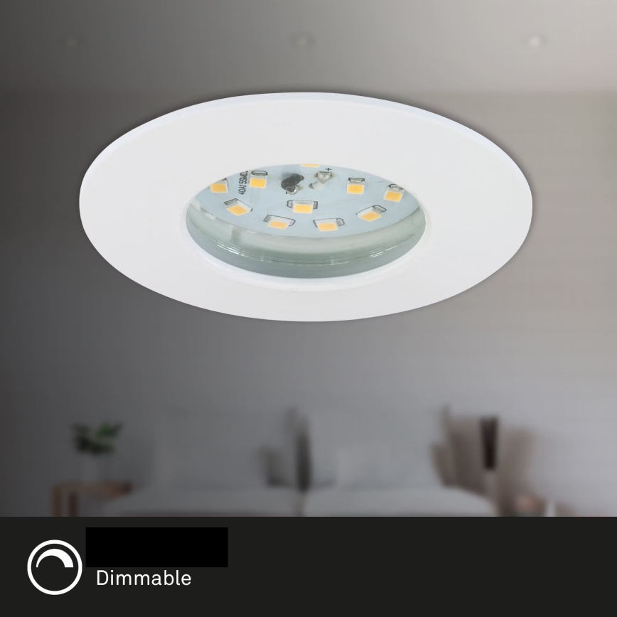 Briloner 7231-036 - KIT 3x Infälld dimbar LED badrumsbelysning LED/5,5W/230V IP44