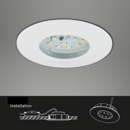 Briloner 7231-036 - KIT 3x Infälld dimbar LED badrumsbelysning LED/5,5W/230V IP44