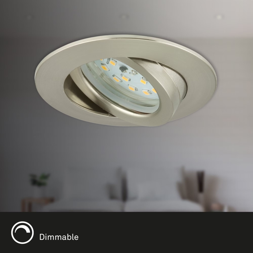Briloner 7232-032 - Set om 3 dimbara infällda badrumsdownlights ATTACH LED/5,5W/230V IP23