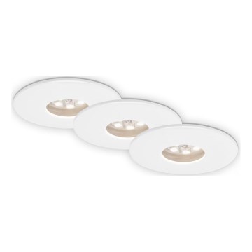 Briloner 7240-036 -KIT 3x Infälld LED badrumsbelysning ATTACH LED/1,8W/230V IP44 vit