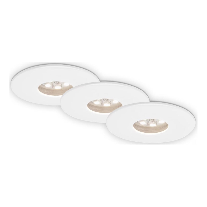 Briloner 7240-036 -KIT 3x Infälld LED badrumsbelysning ATTACH LED/1,8W/230V IP44 vit
