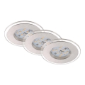 Briloner 7257-039 - KIT 3x Infälld LED badrumsbelysning ATTACH LED/4,5W/230V IP44