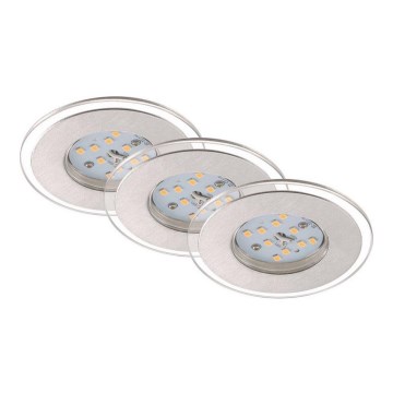 Briloner 7257-039 - KIT 3x Infälld LED badrumsbelysning ATTACH LED/4,5W/230V IP44