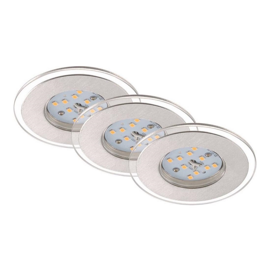 Briloner 7257-039 - KIT 3x Infälld LED badrumsbelysning ATTACH LED/4,5W/230V IP44