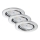 Briloner 7277-038 - KIT 3x Infälld dimbar LED badrumsbelysning 1xGU10/5W/230V IP23