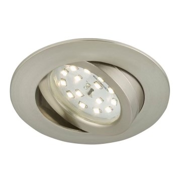 Briloner 7296-012 - Infälld dimbar LED badrumsbelysning ATTACH LED/6,5W/230V IP23 matt krom