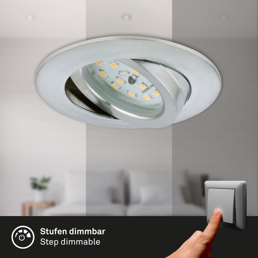Briloner 7296-019 - Infälld dimbar LED badrumsbelysning LED/6,5W/230V IP23