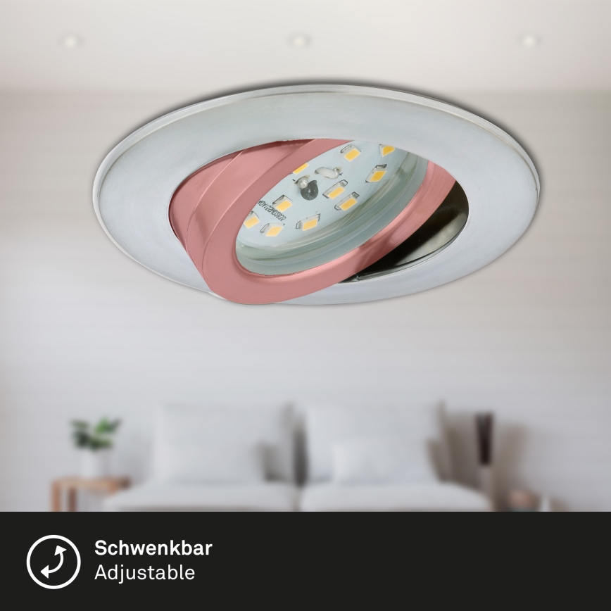 Briloner 7296-019 - Infälld dimbar LED badrumsbelysning LED/6,5W/230V IP23
