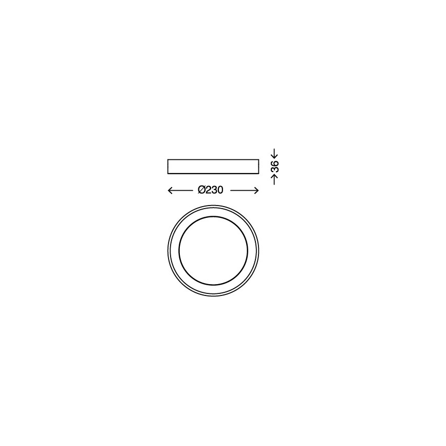Briloner 7300-012 - LED Takbelysning LED/18W/230V
