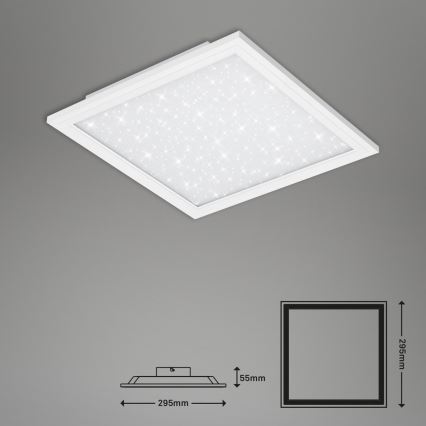 Briloner 7301-016 - LED Dimbar taklampa STARRY SKY LED/18W/230V 3000-6000K + fjärrkontroll