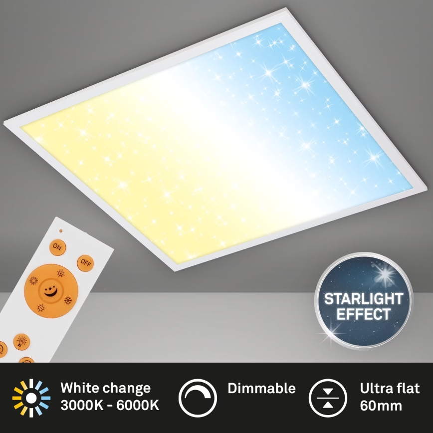 Briloner 7303-016 - LED Dimbar taklampa STARRY SKY LED/36W/230V 3000-6000K + fjärrkontroll