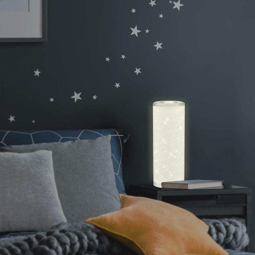 Briloner 7332-018 - LED bordslampa STARRY SKY 1xGU10/5W/230V vit