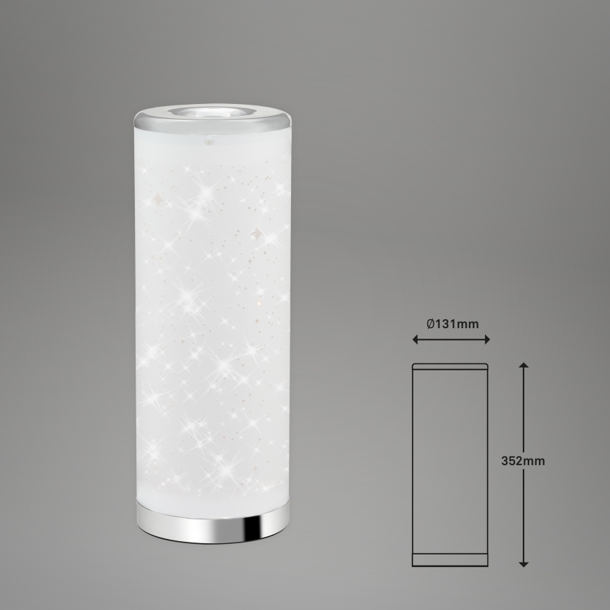 Briloner 7332-018 - LED bordslampa STARRY SKY 1xGU10/5W/230V vit