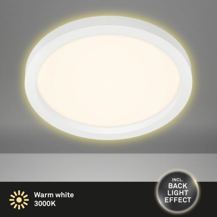 Briloner 7361-016 - LED taklampa  CADRE LED/18W/230V d. 29,7 cm vit