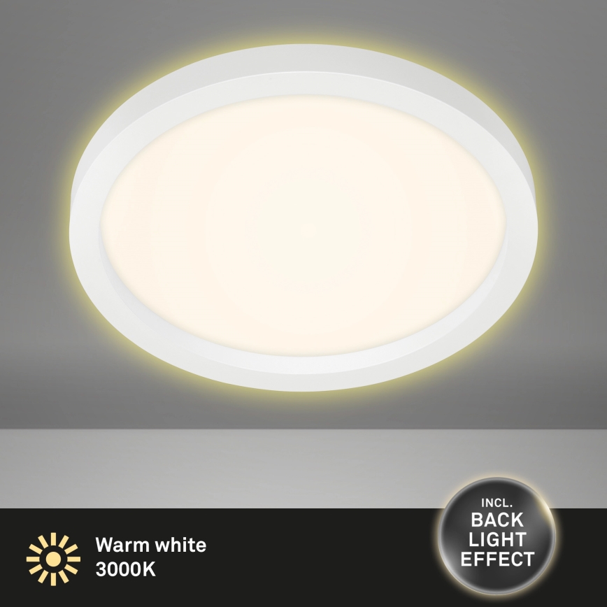Briloner 7361-016 - LED taklampa  CADRE LED/18W/230V d. 29,7 cm vit