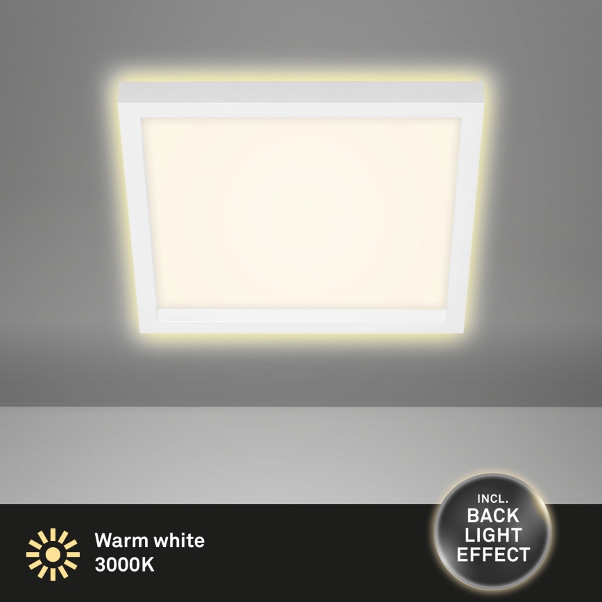 Briloner 7362-016 - LED taklampa  CADRE LED/18W/230V 29,6x29,6 cm vit