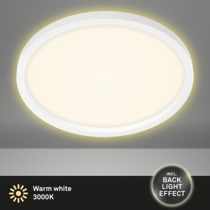 Briloner 7363-016 - LED taklampa  CADRE LED/22W/230V d. 42,5 cm vit