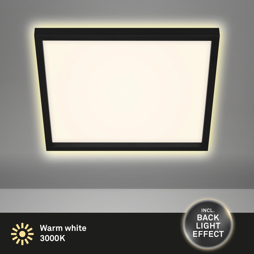 Briloner 7364-015 - LED taklampa  CADRE LED/22W/230V 42,2x42,2 cm svart 