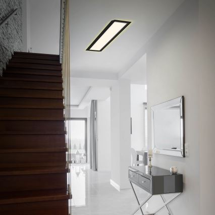 Briloner 7365-015 - LED taklampa  CADRE LED/22W/230V 58,2x20,2 cm svart
