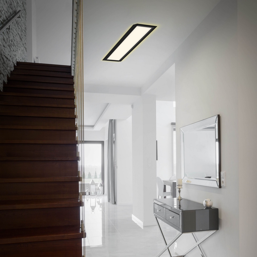 Briloner 7365-015 - LED taklampa  CADRE LED/22W/230V 58,2x20,2 cm svart