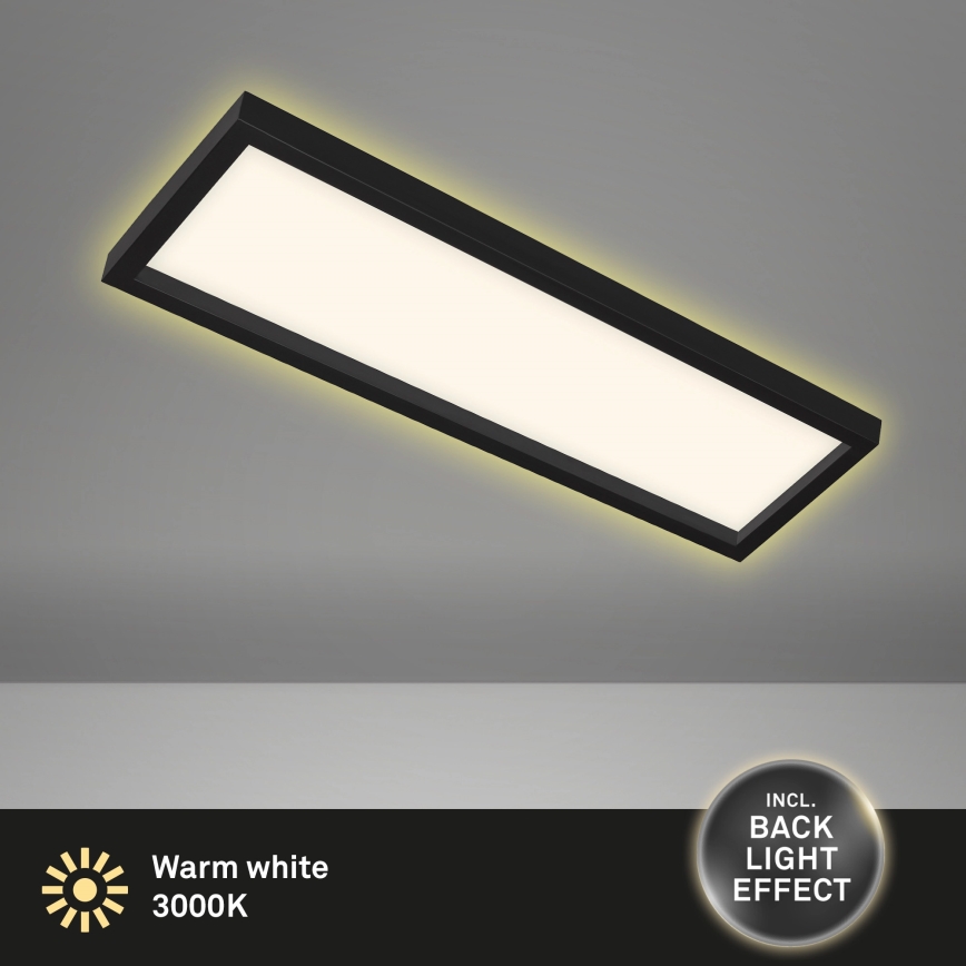 Briloner 7365-015 - LED taklampa  CADRE LED/22W/230V 58,2x20,2 cm svart